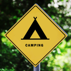 camping sign