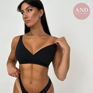 woman showing her gentle tan lines